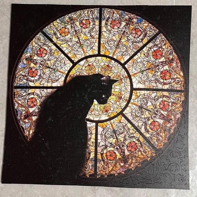 教堂貓拼圖 CathedralCat 異形木製木質爆款可愛生日情人節禮物玩具