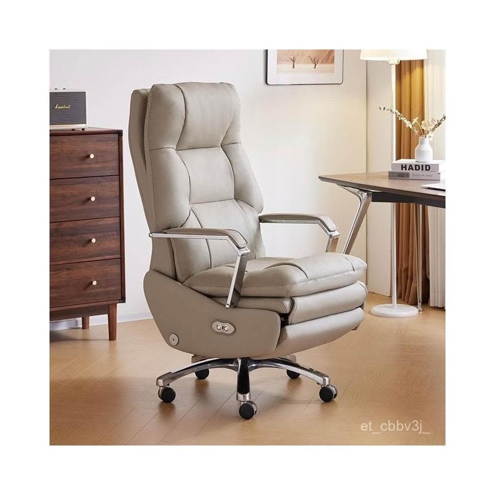 ❤️電動老闆椅 可躺真皮大班椅舒適書房電腦椅舒服久坐商務辦公按摩椅躺椅 沙發椅 人體工學椅 辦公椅 電競椅