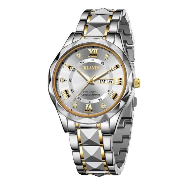 手錶男瑞士錶男士石英表輕奢高級感精工錶鋼帶機械錶男款商務爸爸手腕表精品手錶送男朋友防水石英錶時尚簡約男錶