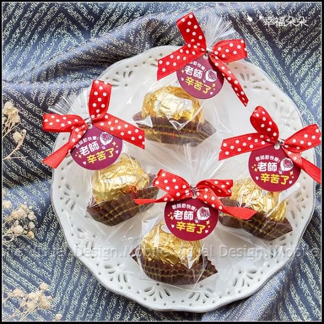 g2982 教師節禮物贈品 教師節快樂 精巧單包裝金莎巧克力 小禮物 工商禮品 禮贈品 來店禮 節日送禮 感謝禮 拜訪禮