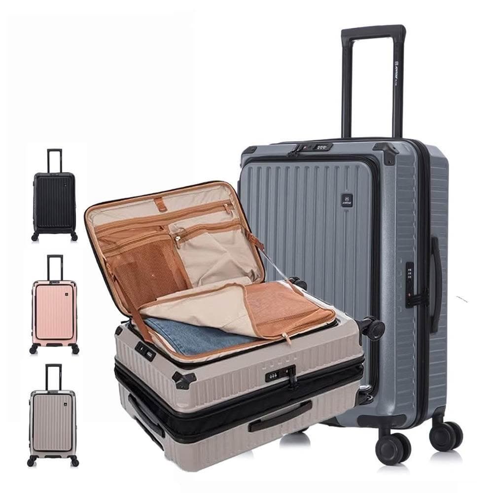 旅者 28吋 前開+對開式純PC靜音輪行李箱