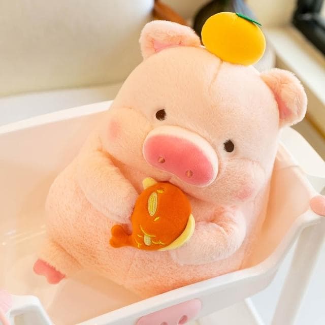 🐽lulu 豬 lulu豬 小豬夾吐司 吐司玩偶 豬娃娃 毛絨玩具 豬抱枕 娃娃 生日禮物 13C