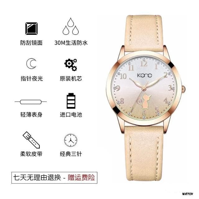 手錶女2025新款女款學生簡約石英錶小巧精緻ins風防水女用手錶高顏值氣質小眾女錶輕奢高級感精工錶女士國高中生光動能腕錶