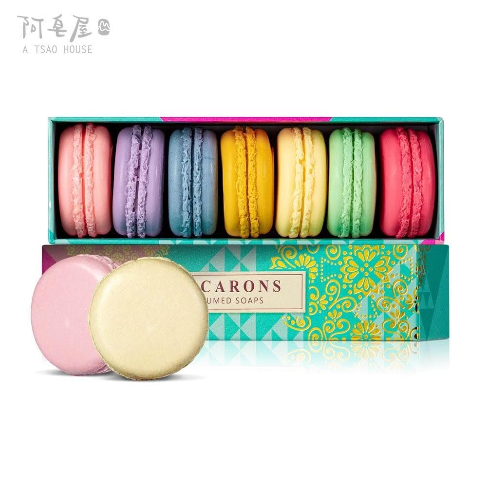 手工皂推薦禮盒-馬卡龍香氛皂禮盒(7入裝)