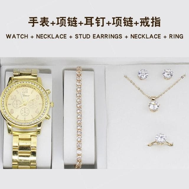 手錶套裝女輕奢高級感精工錶小巧精緻女士瑞士錶高顏值精品金屬女錶氣質小眾ins風女用手錶女款學生石英錶高中生光動能腕錶