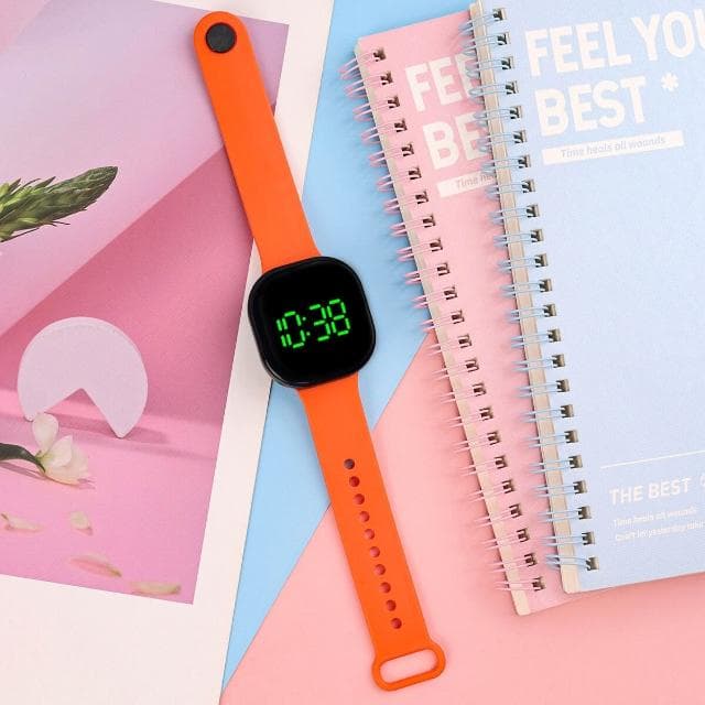 兒童手錶小學生靜音考試電子錶男女孩簡約戶外防水運動手錶國高中小巧多功能手錶青少年男生防摔機械錶兒童生日禮物小朋友高顏值錶