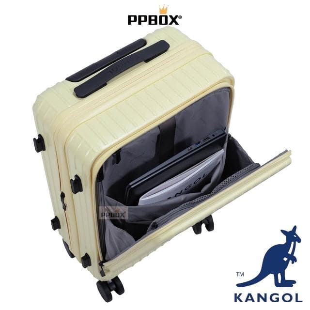 【KANGOL】英國 袋鼠 磨砂紋上開式 行李箱 64558806 登機箱 20吋 28吋