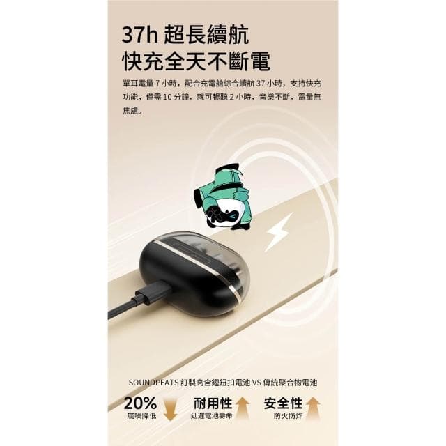 【SoundPeats】【SOUNDPEATS】 H3 ◉ 圈鐵三單體 ◈ -55dB 降噪|旗艦高保真無線耳機