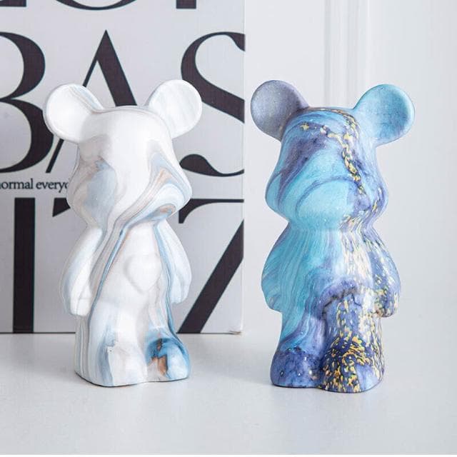 卡通陶瓷熊擺件 客廳小號存錢罐 電視櫃酒櫃擺件 玄關桌面裝飾擺件 家居裝飾品 喬遷禮物 擺件裝飾 裝飾