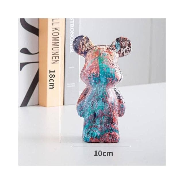 卡通陶瓷熊擺件 客廳小號存錢罐 電視櫃酒櫃擺件 玄關桌面裝飾擺件 家居裝飾品 喬遷禮物 擺件裝飾 裝飾