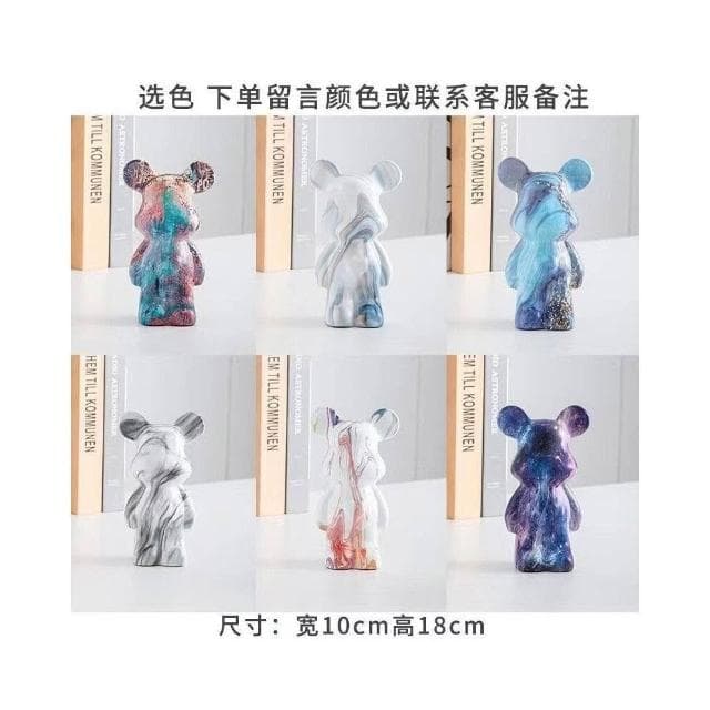 卡通陶瓷熊擺件 客廳小號存錢罐 電視櫃酒櫃擺件 玄關桌面裝飾擺件 家居裝飾品 喬遷禮物 擺件裝飾 裝飾