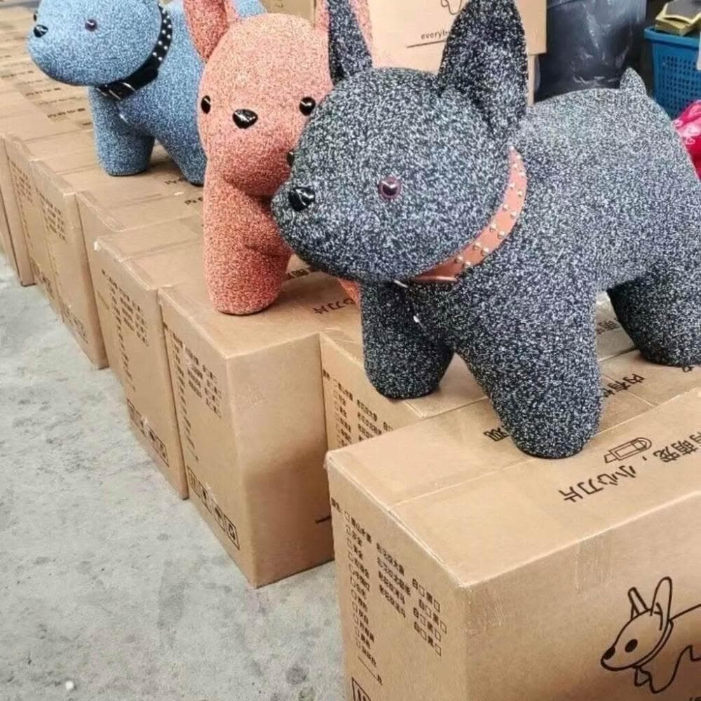 卡通寵物凳 換鞋凳 法鬥凳子 創意狗狗凳 喬遷禮品 兒童凳 輕奢家居凳 小凳子 玄關換鞋凳 可愛狗狗凳