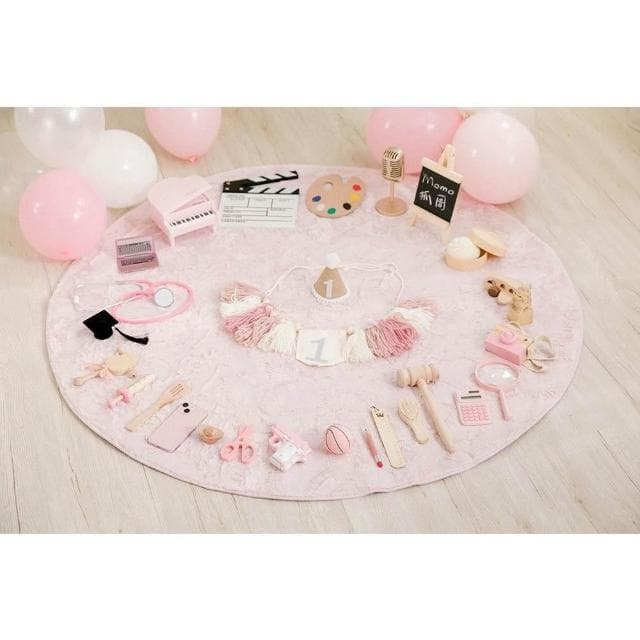 現貨|抓周道具套組 女寶 粉紅 抓周 抓周儀式 木質道具 抓周用品 生日派對 寶寶周歲 木質道具|GoGraphy