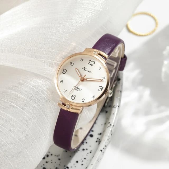 手錶女氣質小眾石英錶高顏值精品金屬女錶光動能腕錶輕奢高級感精工錶簡約國高中生考試ins風學生女用手錶小巧精緻女士瑞士錶