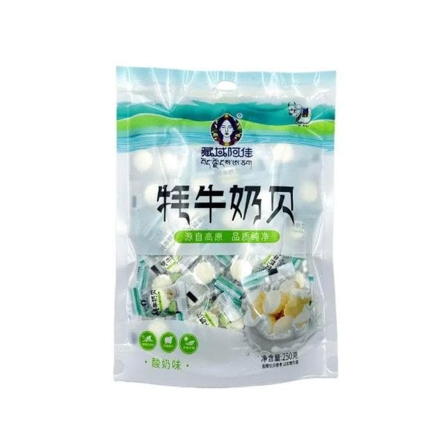 文文甄選 氂牛奶貝青海特産高原産地藏域阿佳幹喫奶片250克袋獨立裝伴手禮