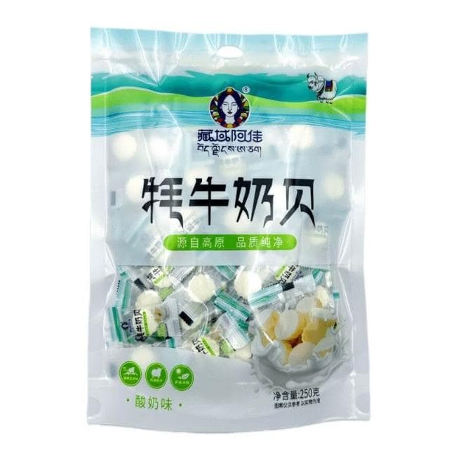 文文甄選 氂牛奶貝青海特産高原産地藏域阿佳幹喫奶片250克袋獨立裝伴手禮
