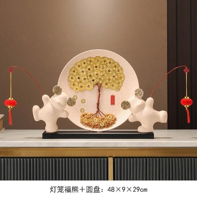 家和萬事興擺件 暖居客廳裝飾品 電視櫃酒櫃擺件 喬遷搬家禮物 玄關裝飾 居家裝飾 新屋送禮 收銀台裝