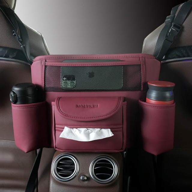 車上收納袋掛袋車上椅背網兜餐物袋車內防兒童裝飾收納用品大全