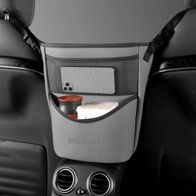 車上收納袋掛袋車上椅背網兜餐物袋車內防兒童裝飾收納用品大全