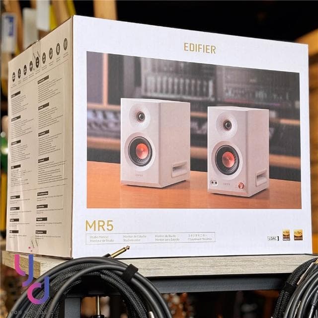 漫步者 Edifier MR5 旗艦 專業 監聽 喇叭 音響 黑/白 家用 藍牙 台灣  平衡輸入 公司貨