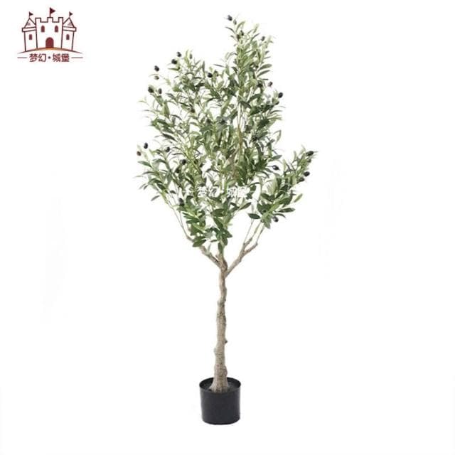 百信百貨 免運 仿真樹橄榄樹北歐風家居落地仿真植物盆栽假樹室內人造景觀盆景