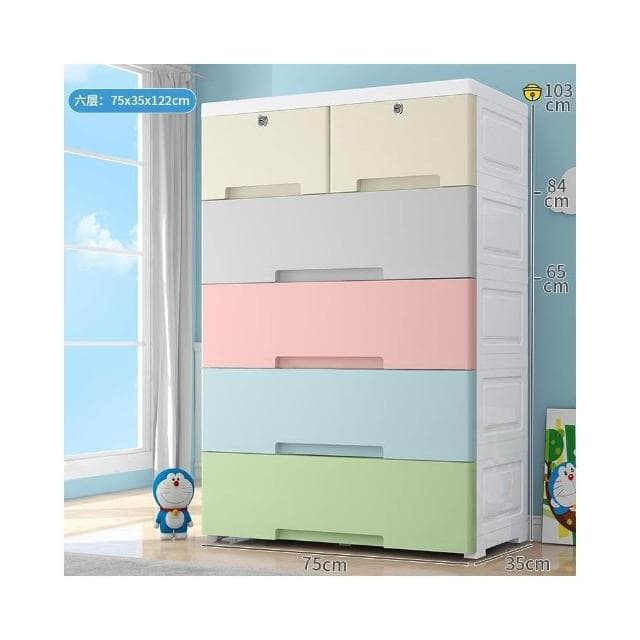 特大加厚家用收納柜子抽屜式寶寶嬰兒童衣櫃五斗櫃塑料玩具儲物櫃