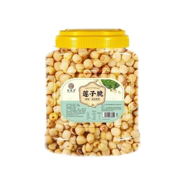 明明甄選 卽食蓮子脆原味罐裝香酥脆蓮子幹去芯無芯脫水果蔬菜幹新貨小00