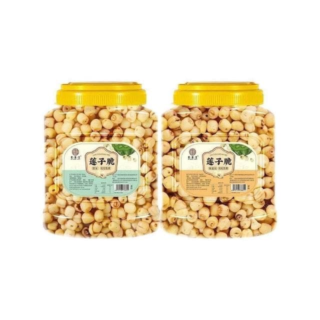 明明甄選 卽食蓮子脆原味罐裝香酥脆蓮子幹去芯無芯脫水果蔬菜幹新貨小00