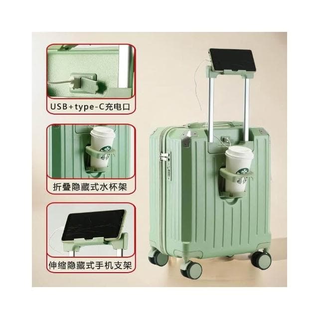 小型拉杆箱 登機箱 18寸加厚旅行箱 16寸行李箱 男密碼箱 女迷你小箱包