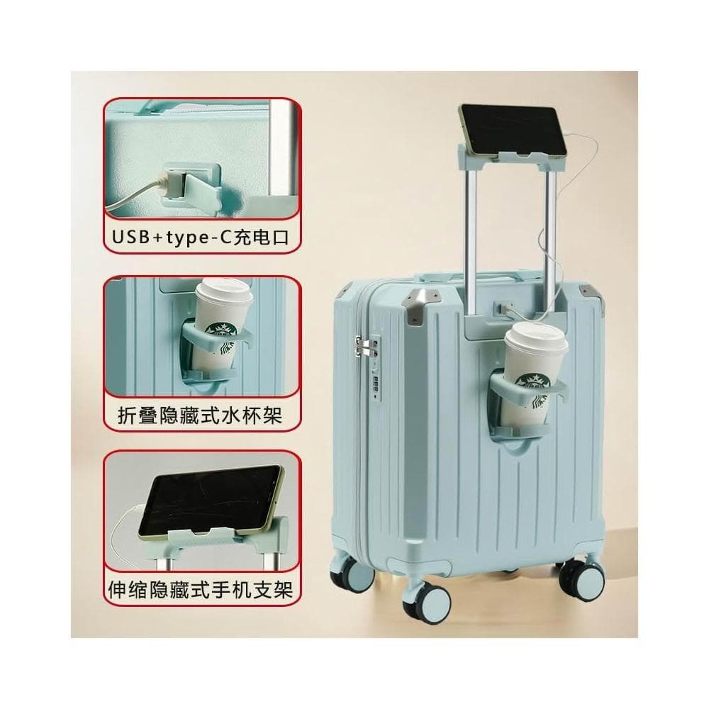 小型拉杆箱 登機箱 18寸加厚旅行箱 16寸行李箱 男密碼箱 女迷你小箱包