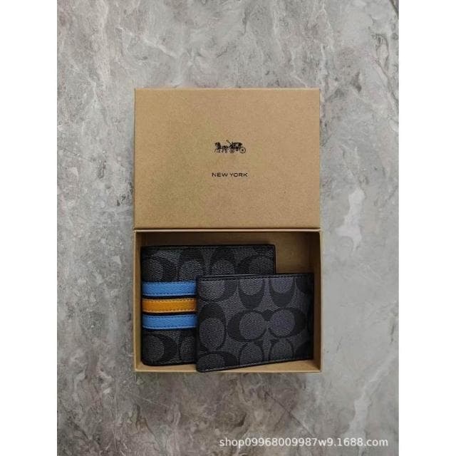 男士錢包休閑PVC配皮錢包男短款多卡位零錢包皮夾錢包時尚短夾錢包多功能卡包輕薄卡夾可折疊雙折疊包多卡層錢包商務禮物錢包