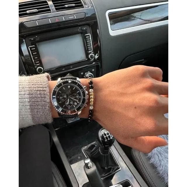 【KANGOL】KANGOL 手錶 金屬錶帶 石英機芯 高級 黑水鬼 綠水鬼