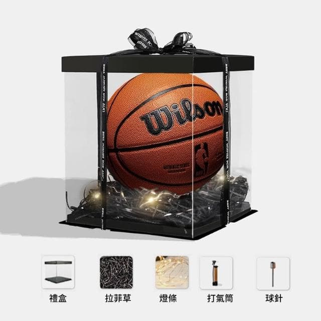 NBA 官方比賽用復刻籃球 Wilson WTB7200 7號 真皮手感 室內籃球 室外籃球 男生生日禮物【R87】