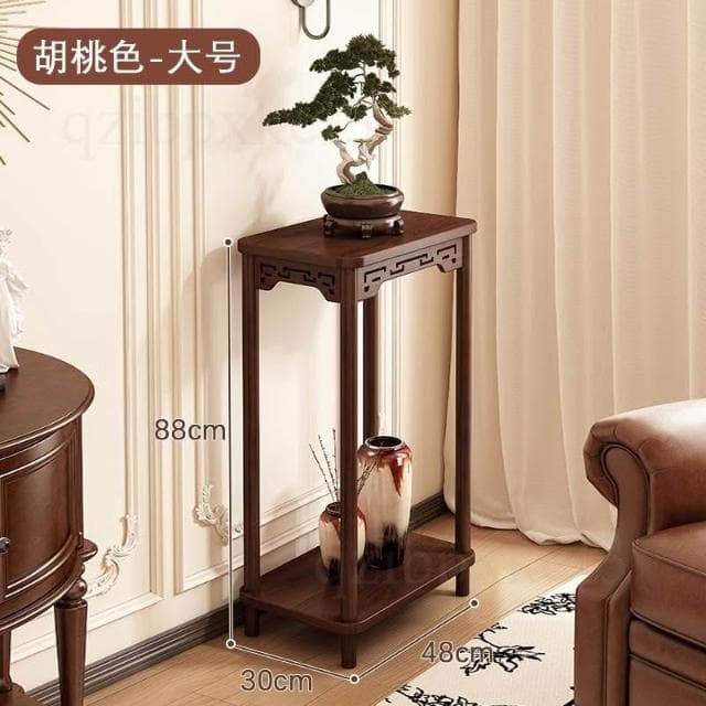 室內盆景托架 實木花台展架 陽台植物花台 擺放架 實木植物架 小型花盆 盆栽展示架 室內綠蘿花幾 高