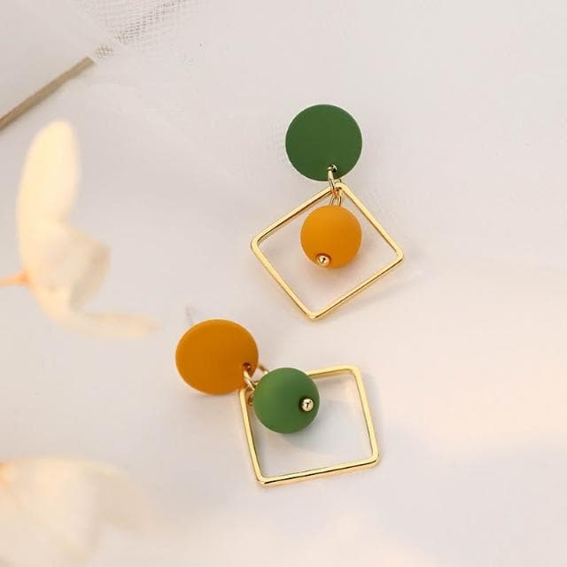 🎗飾間首飾鋪 幾何耳環輕奢小眾設計高級感耳環多巴胺女耳飾品