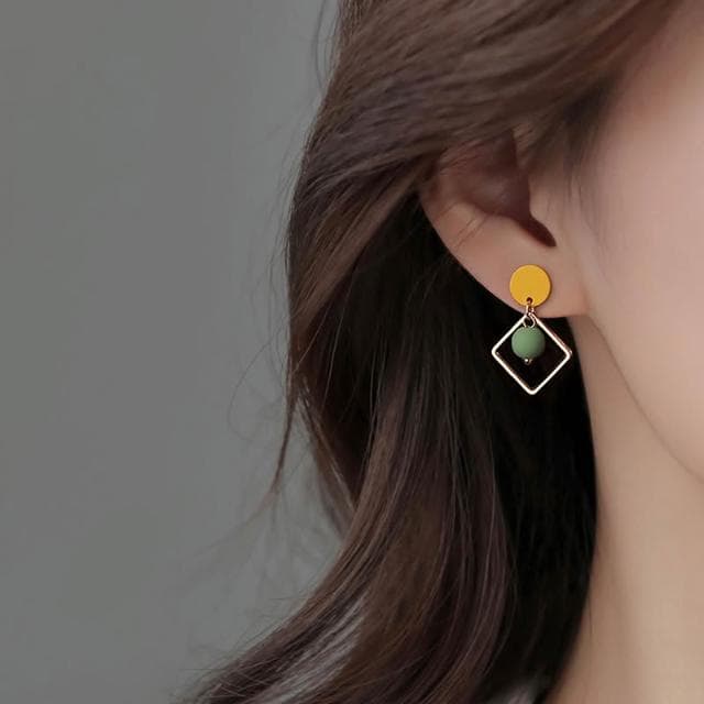 🎗飾間首飾鋪 幾何耳環輕奢小眾設計高級感耳環多巴胺女耳飾品