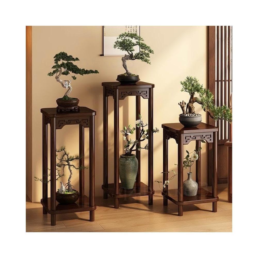 高腳置物架 陽台植物花台 室內擺放架 實木植物架 小型花盆 盆景托架 實木花台展架 盆栽展示架 室內