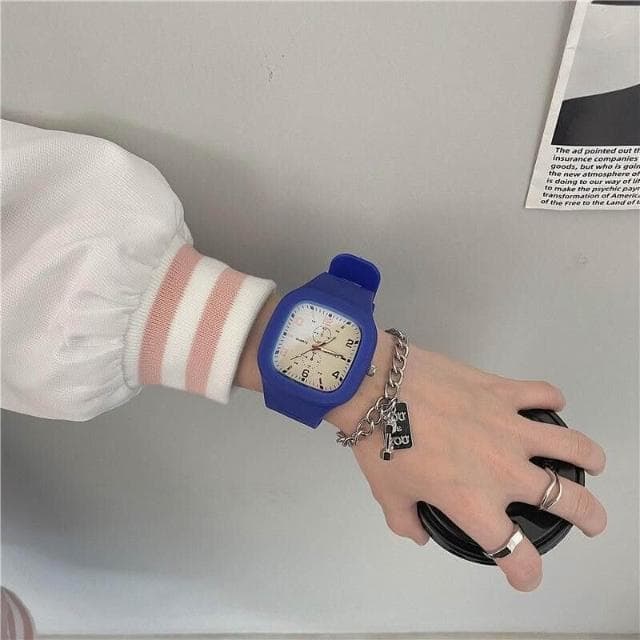 兒童手錶小學生靜音考試電子錶男女孩簡約防水運動手錶國高中小巧多功能手錶兒童生日禮物小朋友高顏值石英錶青少年男生防摔機械錶