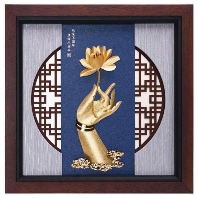 【鹿港窯】退休佛教禮物推薦|佛手蓮花素雅系列