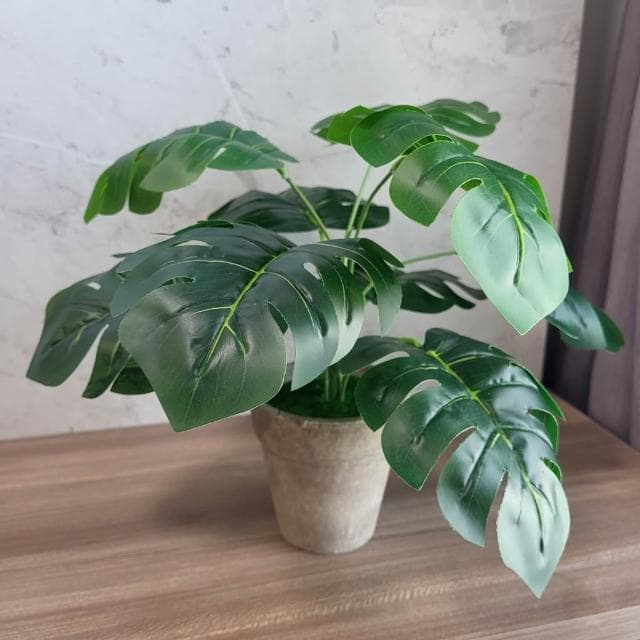 仿真植物 龜背芋 仿真盆栽 室內盆栽 室內植物 假植物 龜背葉 人造植物 仿真花盆栽 中