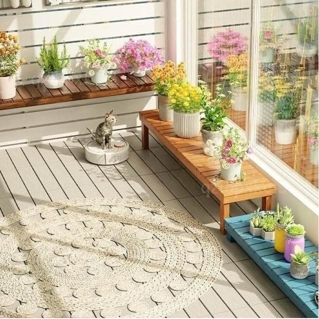 室內花盆架 多功能植物架 盆栽置物架 落地式魚缸架 碳化木花架 陽台置物架 多肉花架 防腐木花架 客