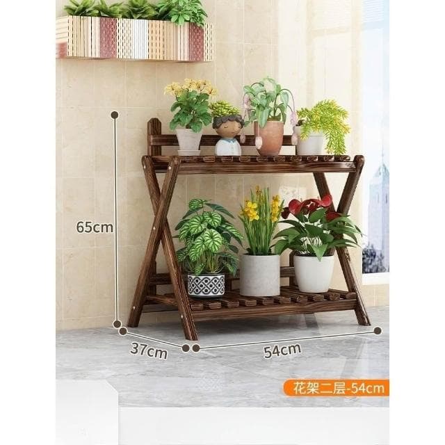实木多层花架 阳台客厅室内落地式多肉绿萝植物花盆摆放层架 置物架 花架 盆栽架 陽台花架 園藝花架
