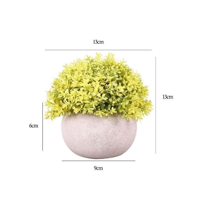 仿真盆栽 仿真植物 人造花 小盆栽 永生花盆栽 辦公室盆栽 水泥盆栽 北歐風裝飾 嬰兒淚