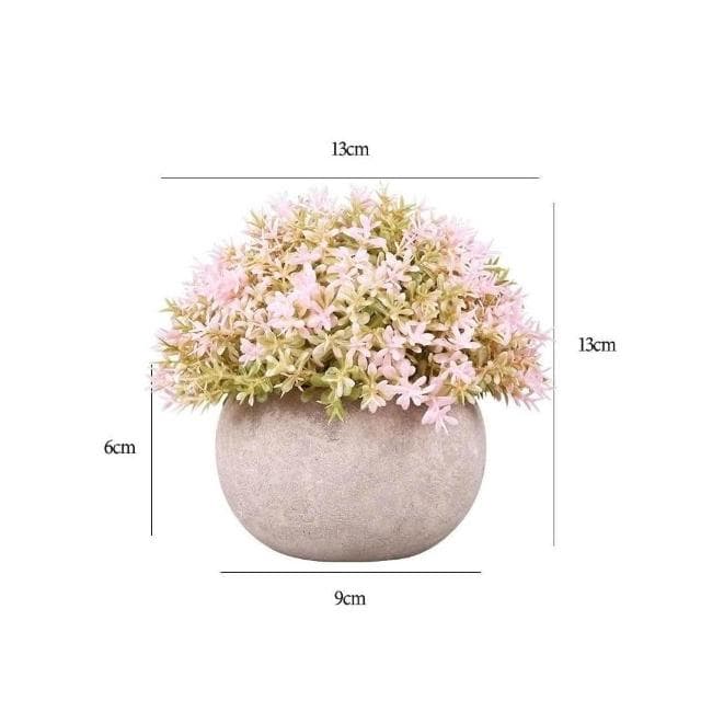 仿真盆栽 仿真植物 人造花 小盆栽 永生花盆栽 辦公室盆栽 水泥盆栽 北歐風裝飾 嬰兒淚