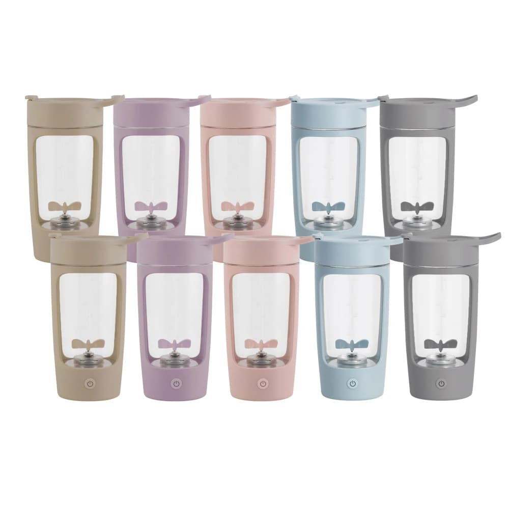 【ELEANOR 艾尼若】買1送1 Tritan電動攪拌杯 650ml (攪拌杯 無線 健身杯 水壺 奶昔杯 乳清杯 蛋白杯 交換禮物 高評價 )