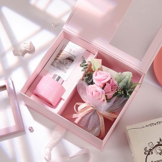 莫蘭迪香燻禮盒【小寶購物】花藝 花束 情人節 浪漫 玫瑰 聖誕節七夕母親節 告白求婚約會 精油香氛 交換禮物 EMA11