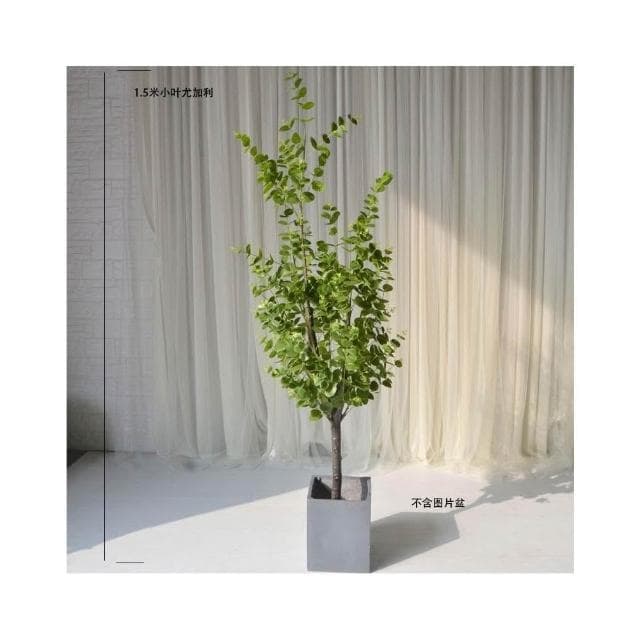 仿真綠植盆景 室內裝飾 落地盆栽  仿真樹 仿真綠植裝飾 室內大型植物落地 尤加利 金錢葉 假樹人造盆栽