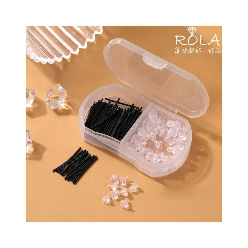 ROLA蘿拉銀飾.飾品 “現貨當天出”  矽膠耳塞耳堵 養耳棒防過敏隱形透明低調樹脂耳針
