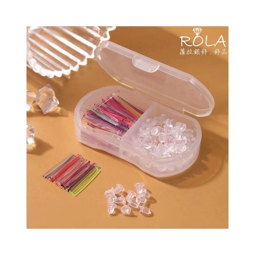 ROLA蘿拉銀飾.飾品 “現貨當天出”  矽膠耳塞耳堵 養耳棒防過敏隱形透明低調樹脂耳針