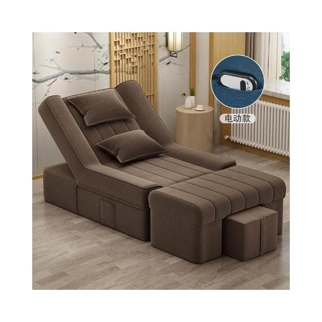 『XM星夢精選』足療沙發 電動沙發 按摩床 洗泡腳美甲沙發 椅美睫沐足躺椅 美容床足浴沙發